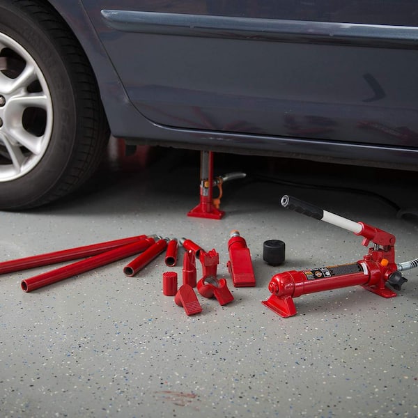Big Red 10-Ton Porta Power Hydraulic Body Frame Repair Tool Kit