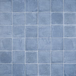 Patras Indigo 7.87 in. x 7.87 in. Matte Porcelain Floor and Wall Tile (10.76 sq. ft./Case)