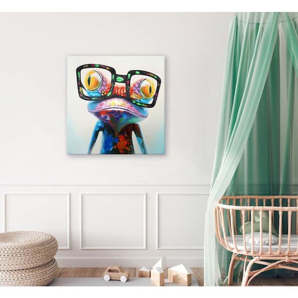 Canvas Wall Art 32 in. x 32 in. Colorful Animal Painting Pictures