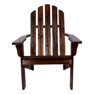 Marina Burnt Brown Wood Adirondack Chair