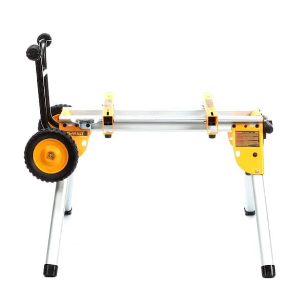 DEWALT 33 lbs. Heavy Duty Rolling Table Saw Stand with Quick Connect Stand Brackets with 200lbs. Capacity DW7440RS The Home Depot