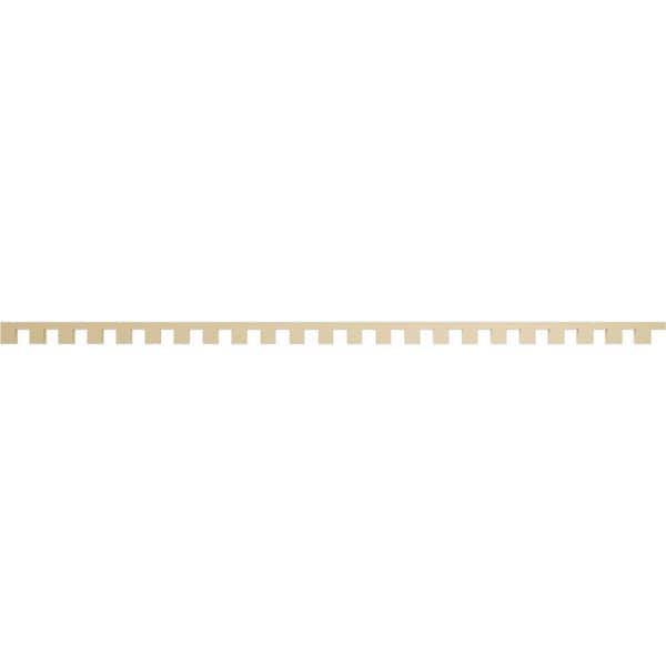 Ekena Millwork 1 in. D x 3 in. W x 92 in. L Primed Polyurethane Panel Moulding