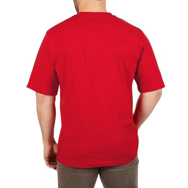 Milwaukee 601R-L Heavy Duty Pocket T-Shirt Short Sleeve Red - Large