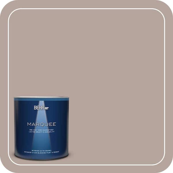 BEHR MARQUEE 1 qt. #BNC-12 Mauvelous Satin Enamel Interior Paint & Primer