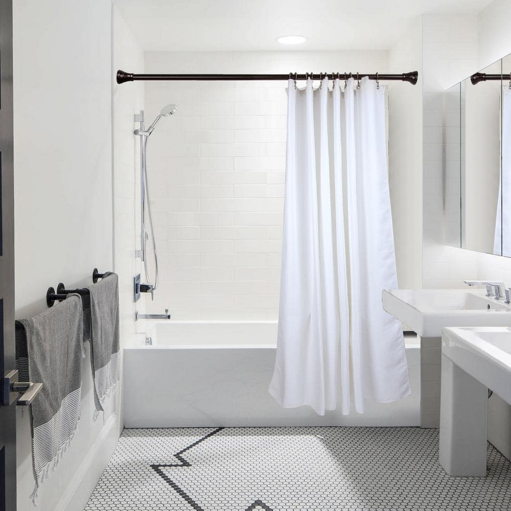 Oil Rubbed Bronze Stainless Steel Double Roller Ball Shower Curtain Hooks