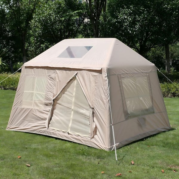 DENISLAWN 7 ft. x 8 ft. Beige 4 Season Oxford Inflatable Camping