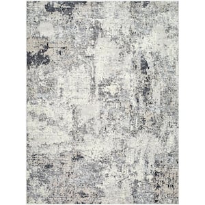 Marbella Charcoal/Light Gray Abstract 5 ft. x 7 ft. Indoor Area Rug