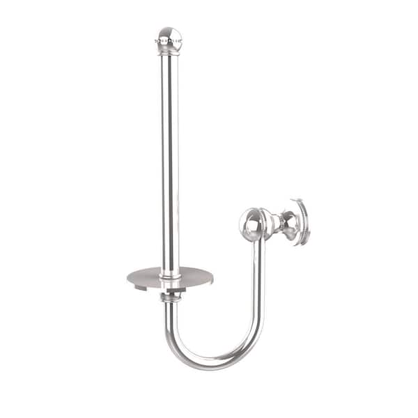 Unbranded Mambo Collection Upright Single Post Toilet Paper Holder in Polished Chrome