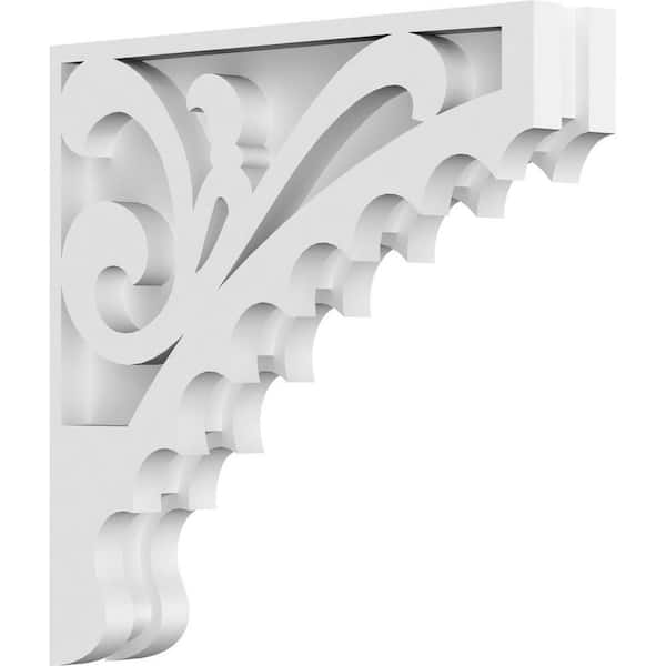 Ekena Millwork Genova 1.5 in. W x 10 in. H x 10 in. D Signature Urethane Polyurethane Corbel