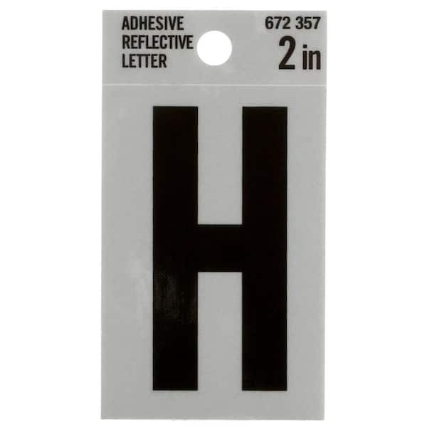 Everbilt 2 In. Vinyl Reflective Letter H 33077 - The Home Depot