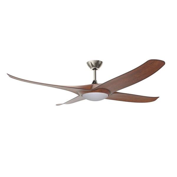 Kendal Lighting ZEPHYRUS 60 in. Integrated LED Indoor Nickel Ceiling Fan with White