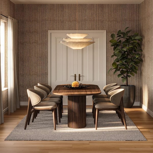 Carmeon Hamilton x Rugs Tula Textured Stripe Handwoven Black 5 ft. x 8 ft. Indoor Area Rug