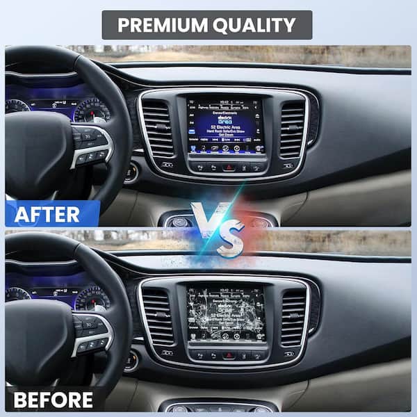 New Touch Screen Glass Digitizer For 2014-2017 Jeep Cherokee Dodge Challenger Ram Uconnect 3C 8.4A VP3 8.4AN VP4 Radio
