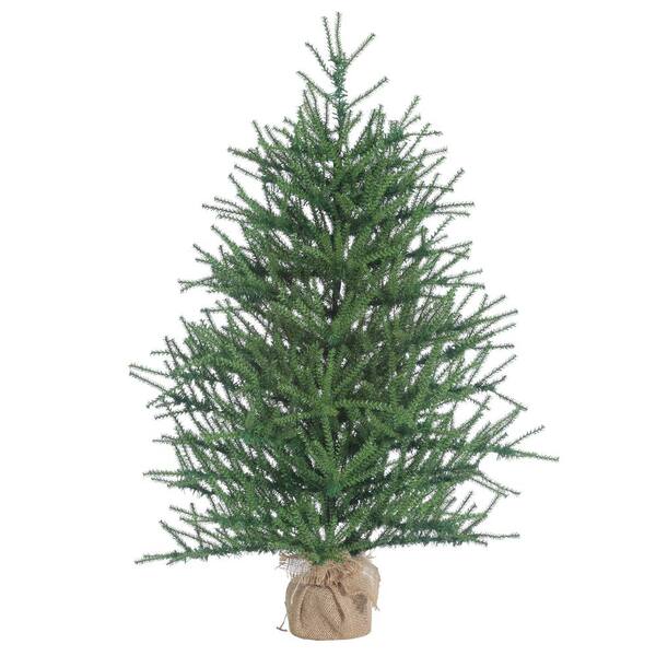 Sterling 3 ft. Un-Lit Pistol Pine Artificial Christmas Tree in Burlap Bag Base
