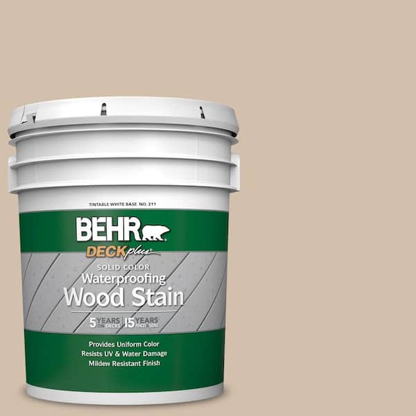 5 gal. #PPF-32 Light Rattan Solid Color Waterproofing Exterior Wood Stain