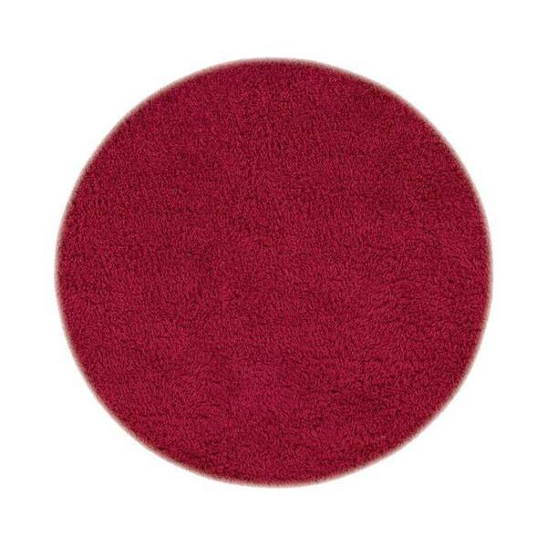 Home Decorators Collection Ultimate Shag Red 8 ft. Round Area Rug