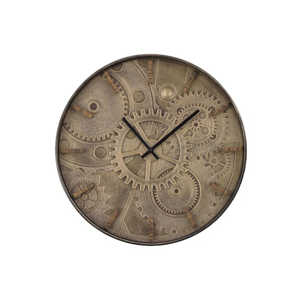 Signature DESIGN BY ASHLEY Payson Brown Analog Wood Roman Numerals