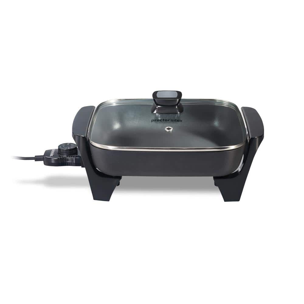 Proctor Silex 116 Sq. in. Black Electric Skillet 38526MN - The