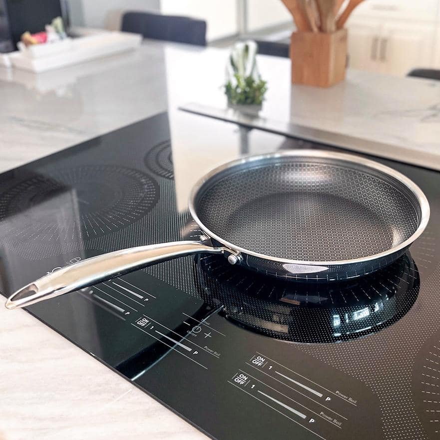 8-Inch Stainless Steel Nonstick Frying Pan with Lid