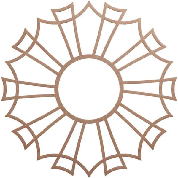 Ekena Millwork 0.25 in. x 34 in. x 34 in. Wood Medallion Moulding