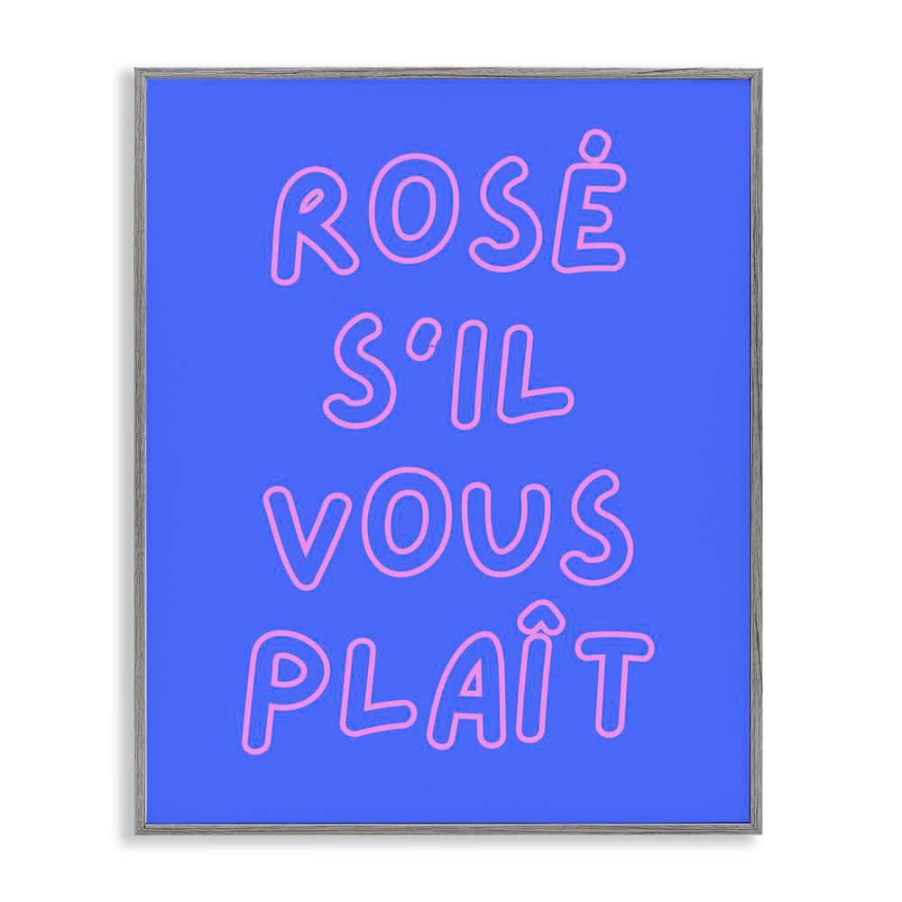 Rose Please Phrase by House of Lulu Gray Framed Food Giclee Art Print 20 in. x 16 in. price history on PriceWatchPro