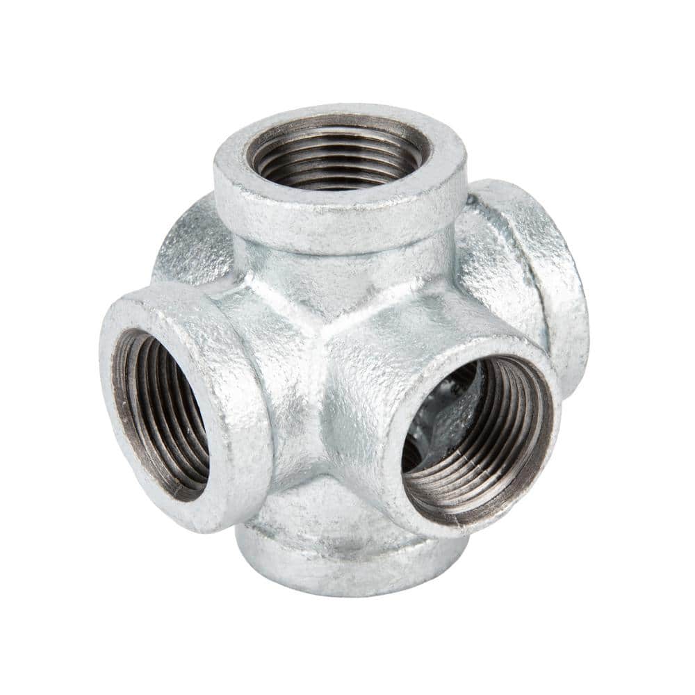 1 in. 6-Way Galvanized Iron Cross with Side Outlet Fitting price history on PriceWatchPro