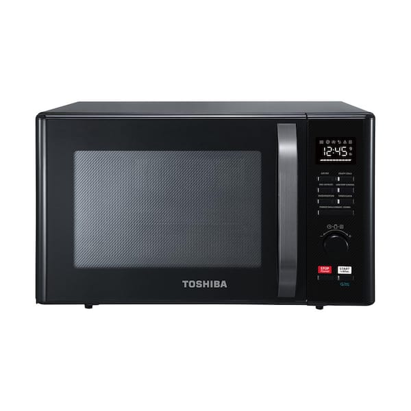 Toshiba 1.0 cu. ft. Countertop Small Convection Microwave in Black with Air Fryer Function