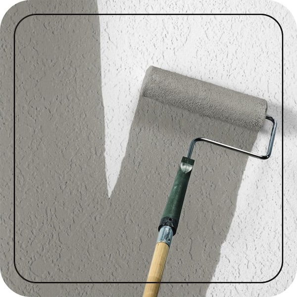 5 gal. #N360-4 Battleship Gray Satin Interior/Exterior Masonry, Stucco and Brick Paint