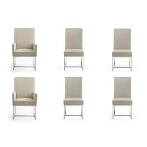 Element Champagne Velvet Dining Chairs (Set of 6)