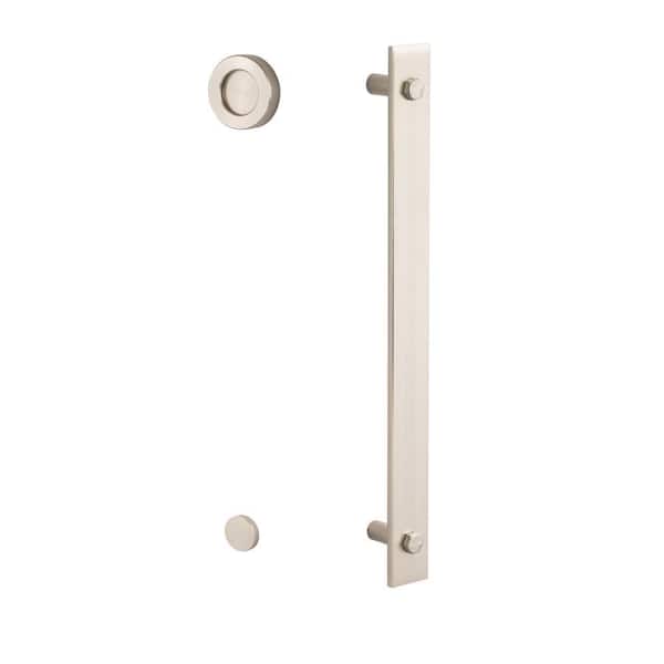 14in Satin Nickel Sliding Door Modern Barn Door Handle