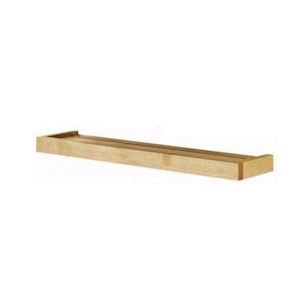 Generic unbranded 24 in. x 5.25 in. Natural Euro Floating Wall Shelf
