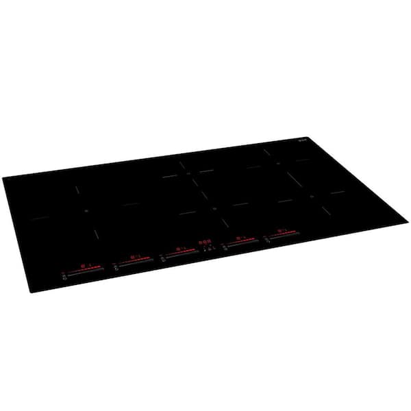 Professional Plus II 36 in. 5 Element Smooth Top Induction Cooktop in Black with Bridge Elements and Booster Function