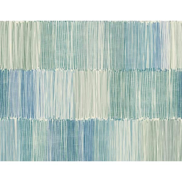 LILLIAN AUGUST 60.75 sq. ft. Coastal Haven Lakeside Arielle Abstract Stripe Embossed Vinyl Unpasted Wallpaper Roll
