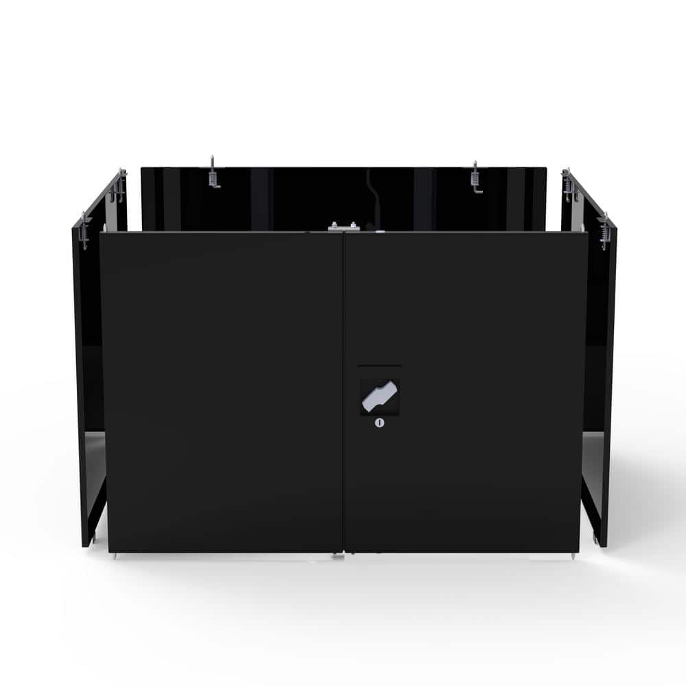 Luxor 38 H 16-Drawer Mobile Small Plastic Storage Unit with Bins