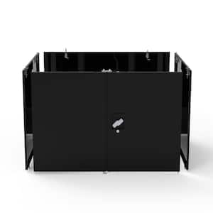 Shop Desk with Pigeonhole Bin Unit - Optional Locking Cabinet Pack