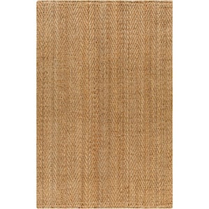 Kochi Medium Brown Plain 6 ft. x 9 ft. Indoor Area Rug