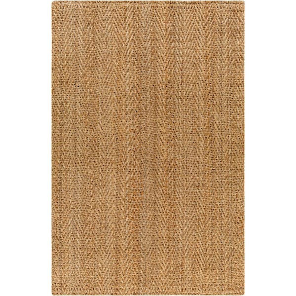 Kochi Medium Brown Plain 9 ft. x 12 ft. Indoor Area Rug