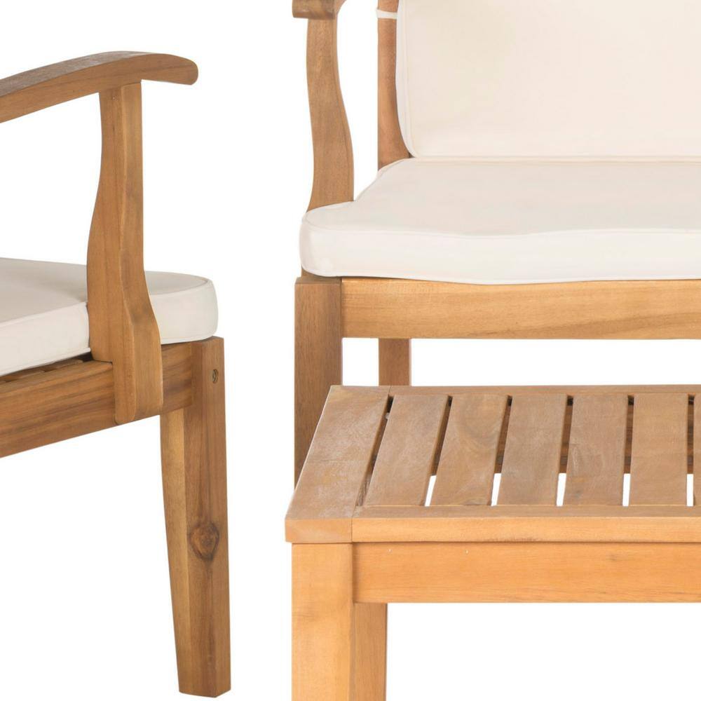 Bradbury Brown 4-Piece Outdoor Patio Set with Cushions