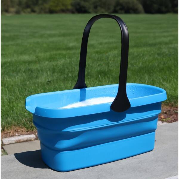 thumbnail image 2 of Pit Bull Tools Collapsible 16L Water Bucket With Lid – Plumber’s Flex Bucket, Black PVC 2 of 6