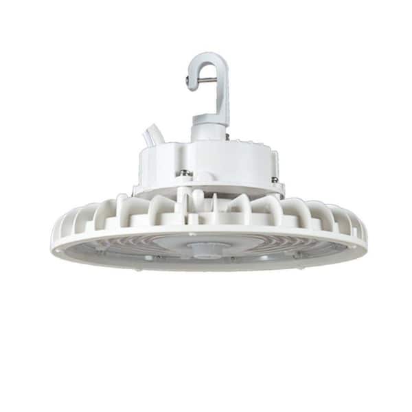 11.5 in. Integrated LED Dimmable White UFO High Bay Light, 4000K/5000K CCT Selectable