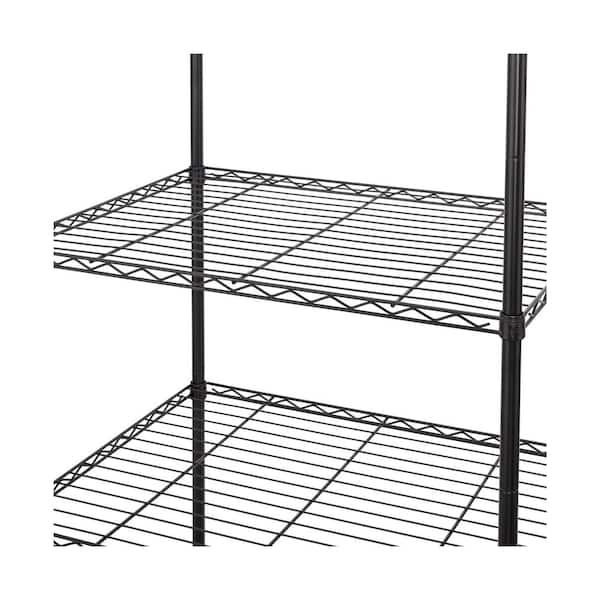 Seville Classics 4-Tier Storage Tote Bin Shelving Rack, 33 in. W x