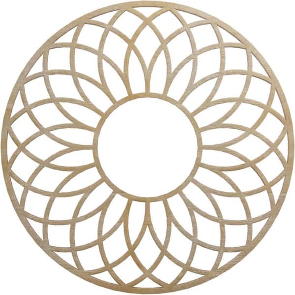 Ekena Millwork 0.25 in. x 26 in. x 26 in. Wood (Birch) Medallion Moulding
