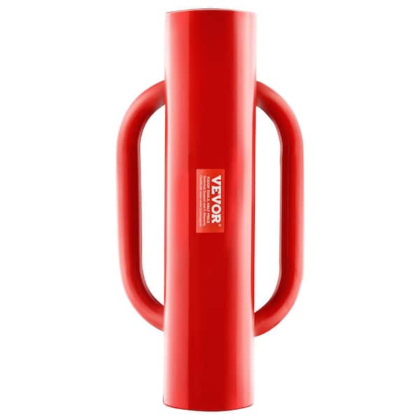 VEVOR Fence Post Driver,2.7 in. Inner Diameter T Post Pole Pounder. Dig, 14LB.Carbon Steel, Farm Fencing Hole Digger, Red