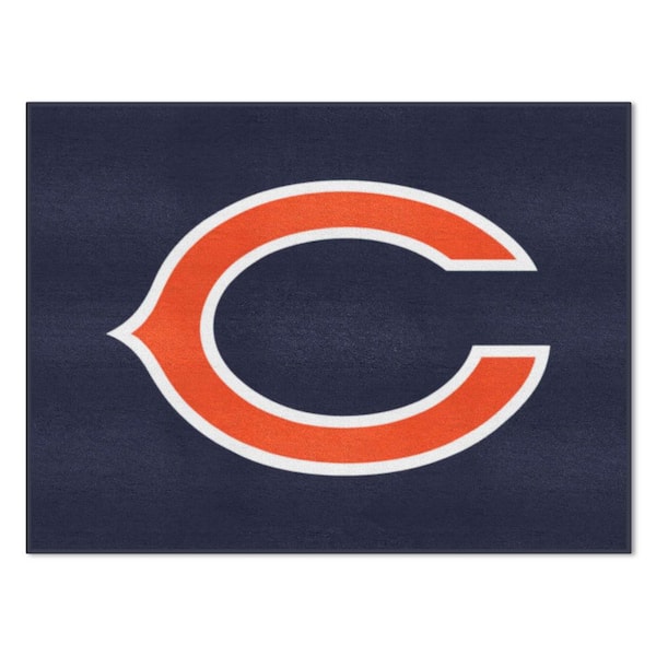FANMATS Chicago Bears Navy Blue All-Star Rug - 34 in. x 42.5 in.