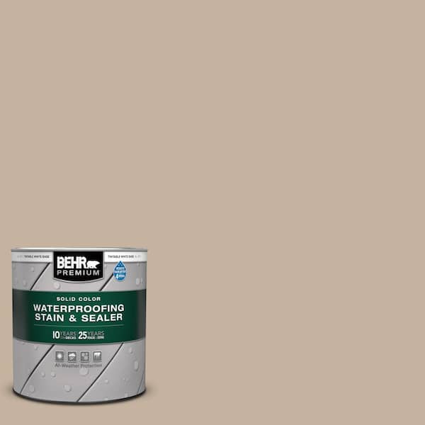 BEHR PREMIUM 1 qt. #ECC-20-1 Canyon View Solid Color Waterproofing Exterior Wood Stain and Sealer