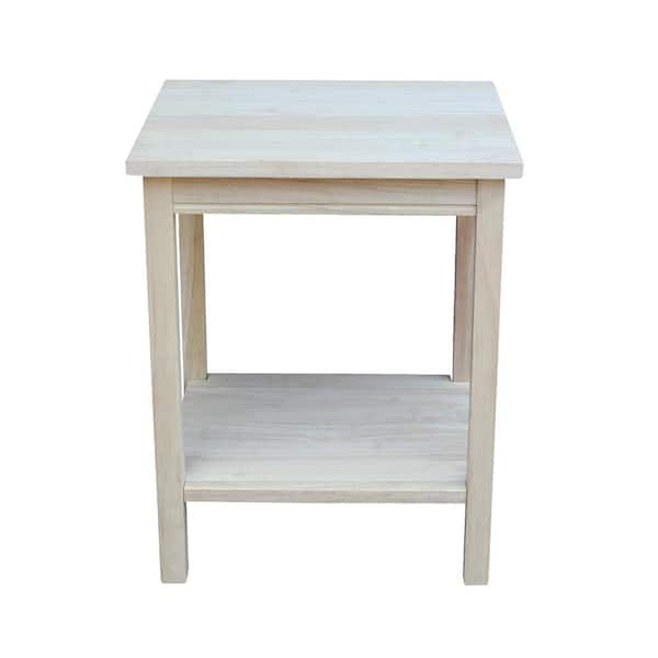 International Concepts Portman Unfinished End Table