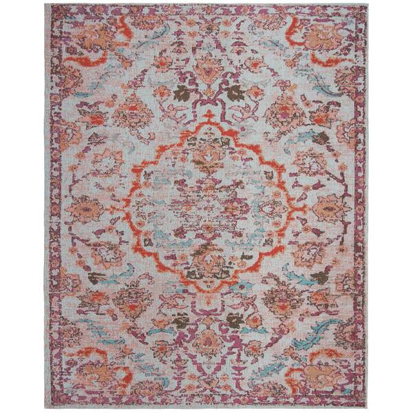 SAFAVIEH Classic Vintage Red/Beige 8 ft. x 10 ft. Antique Floral Area Rug CLV102Q8 The Home Depot