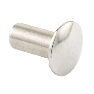 Unslotted Barrel Nut, #10-24 x 1/2 in., Steel Construction, Chrome Plated (100-Pack)