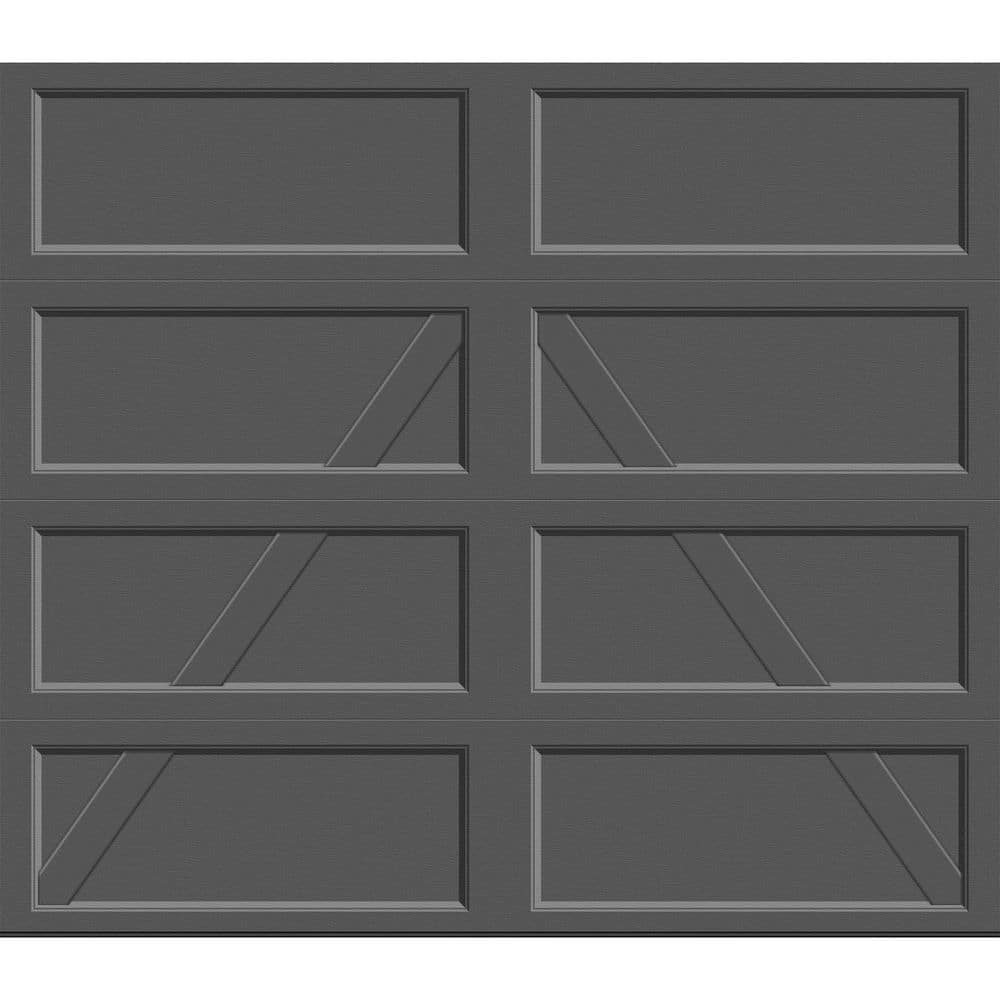 Bridgeport Steel Design A 8 ft. x 7 ft. Insulated 12.9 R-Value Charcoal Garage Door without Windows price history on PriceWatchPro