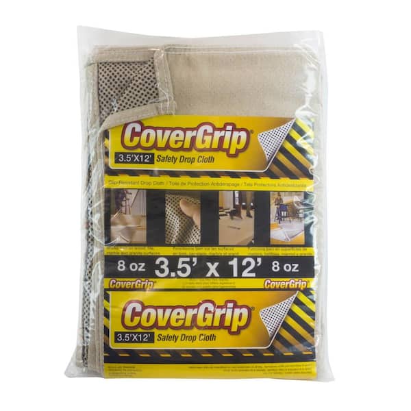 CoverGrip 3.5 ft. x 12 ft. Canvas Drop Cloth